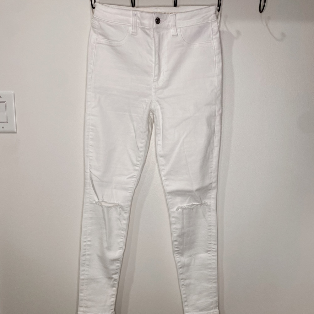 AE White Super Hi-Rise Jegging
